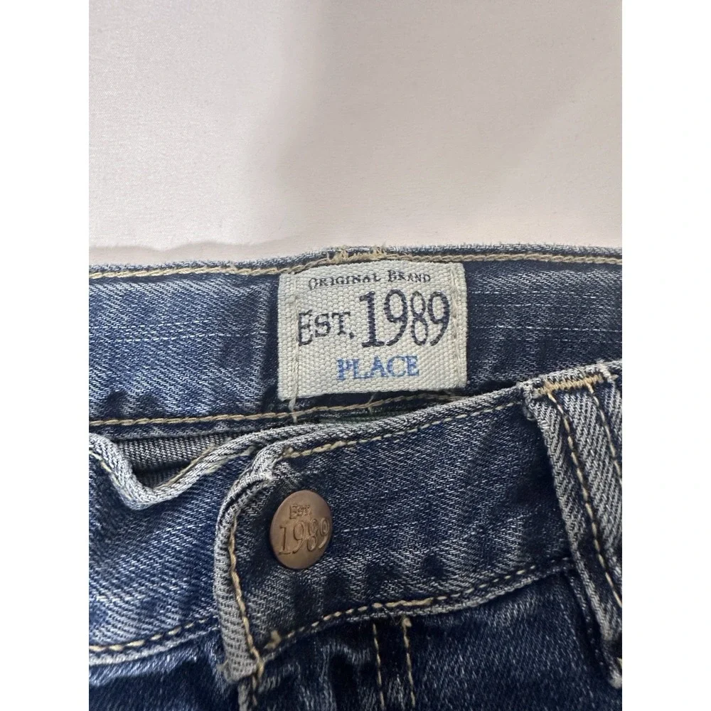The Children's Place Boys Size 6 Utility Carpenter Jeans Blue Denim Est 1989